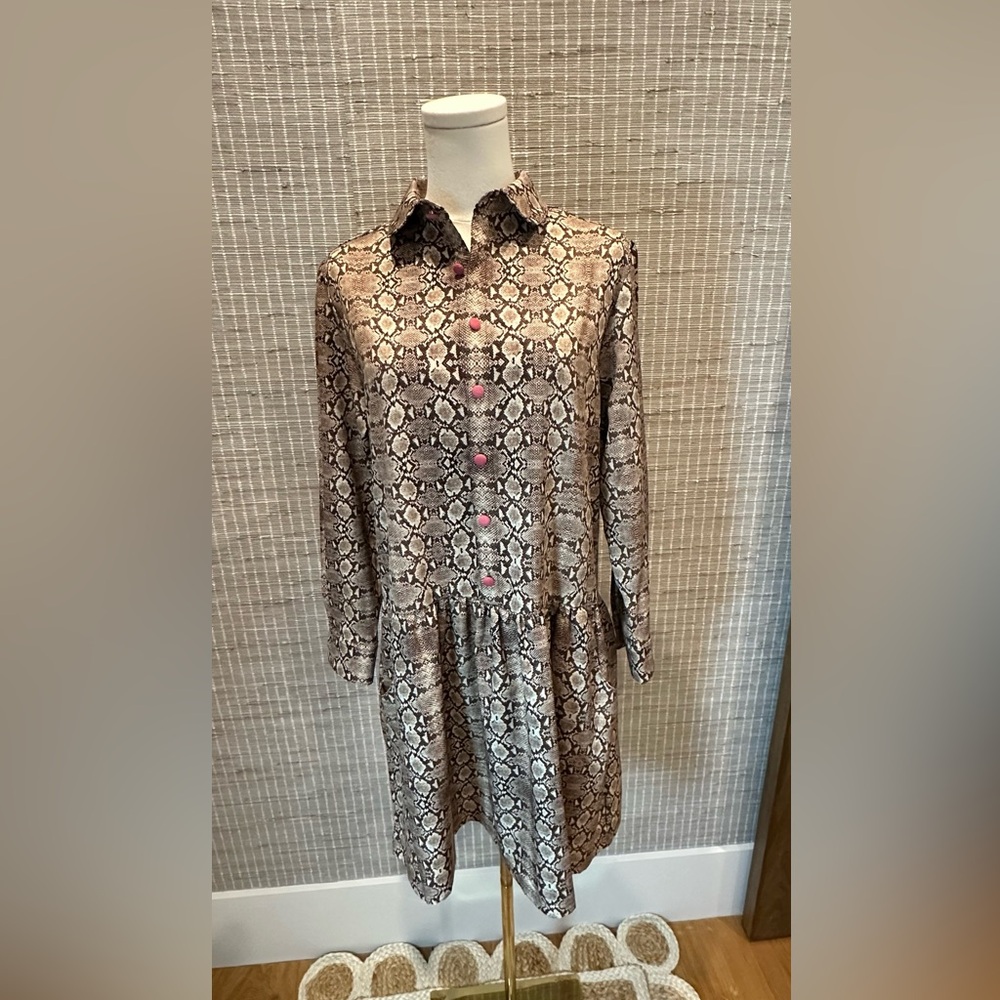 🤎 Smith & Quinn Snake Print Shirt Dress 🤎